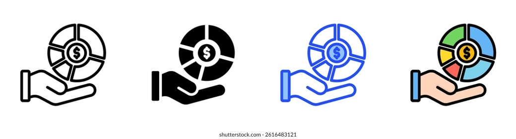 Value Icon Set With Multiple Style Collection