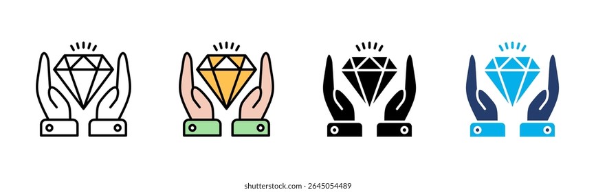 Value icon sheet multiple style collection