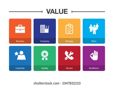 Value Infographic Icon Set