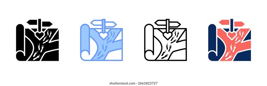 Value Path icon set multiple style collection