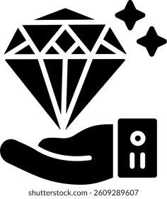 Value Proposal Glyph Icon Vector Design