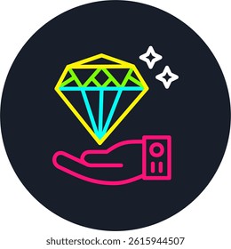 Value Proposal Line Multi Colour Circle