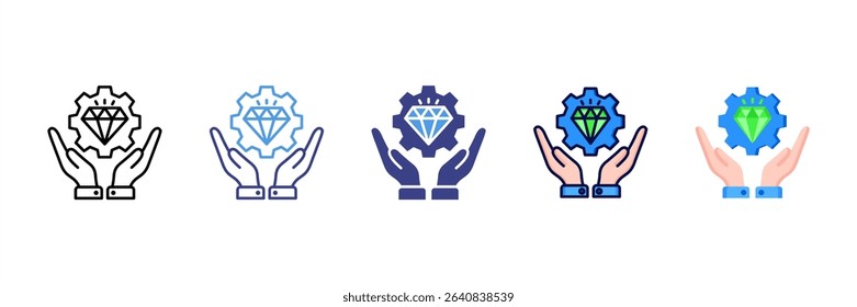 Value Proposal Multi Style Icon Set