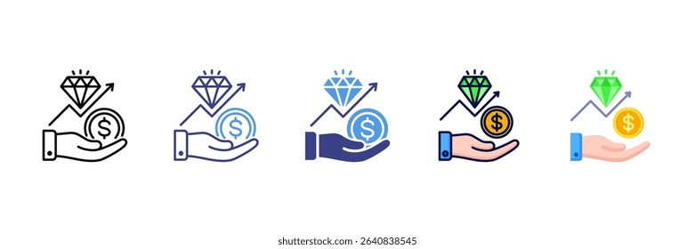Value Proposal Multi Style Icon Set
