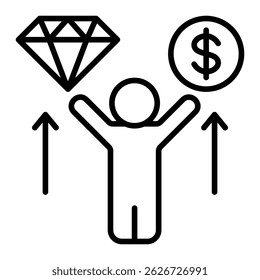Value Proposition Icon Element For Design