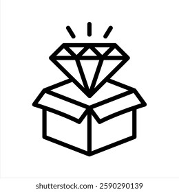Value Proposition Line Vector Illustration On White Background.