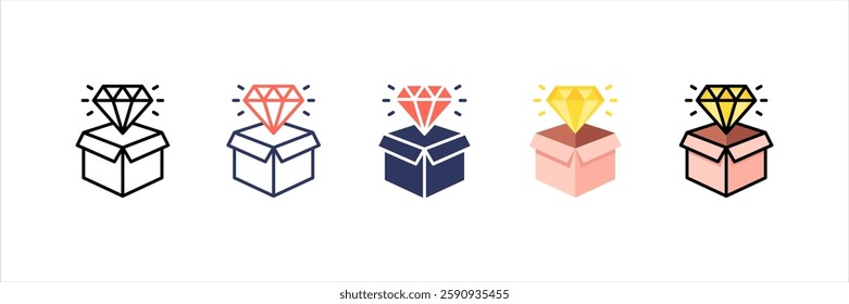 Value Proposition Multi Style Icon Set