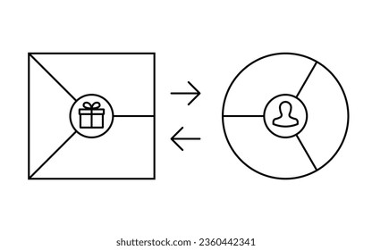 Value proposition template. Clipart image