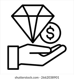 Gliederungsgrafik mit einem einzelnen Symbol