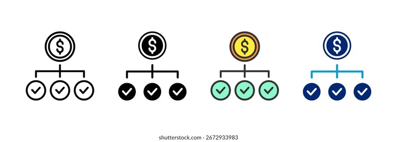 Value Stream Icon Set Multiple Style Collection