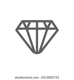 value sygn, diamond outline icon pixel perfect for website or mobile app