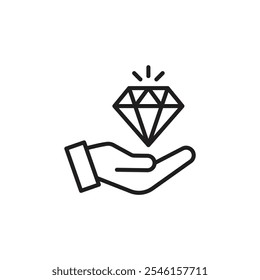 Value thin line vector icon