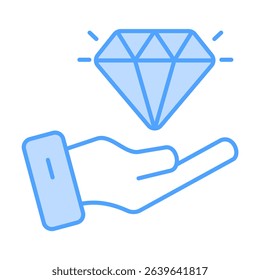 Values Blue Icon Element For Design