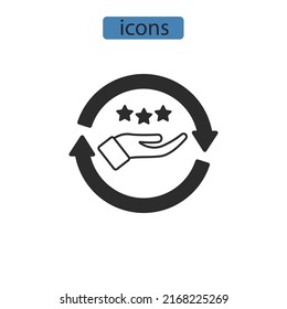 Values icons  symbol vector elements for infographic web