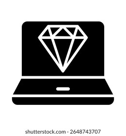 Values vector icon. Jewel illustration sign. Diamond symbol. Rich web icon.
