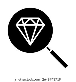 Icono de Vector de valores. Signo de ilustración de joya. Símbolo de diamante. Icono de Web rico.
