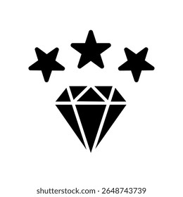 Values vector icon. Jewel illustration sign. Diamond symbol. Rich web icon.
