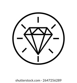 Values vector icon set. Jewel illustration sign collection. Diamond symbol. Rich web icon.