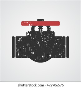 Valve Gas Pipe Taps Icon Set , Pipe grunge  textures old  vintage