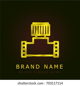 Valve golden metallic logo