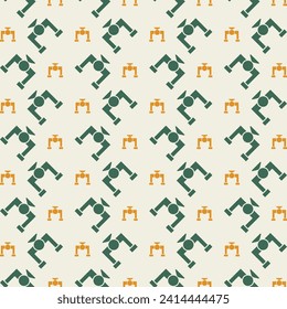 Valve green yellow concept trendy repeating pattern vector illustration background