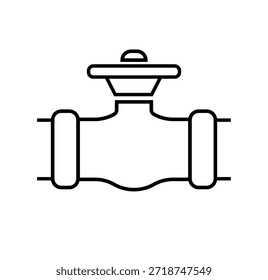 Icono de válvula en blanco y negro	