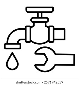 Valve Icon Element For Design