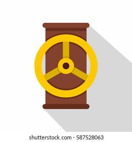Valve icon. Flat illustration of valve vector icon for web