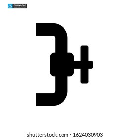 valve icon isolated sign symbol vector illustration - high quality black style vector icons
