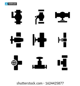 valve icon isolated sign symbol vector illustration - Collection of high quality black style vector icons
