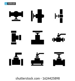 valve icon isolated sign symbol vector illustration - Collection of high quality black style vector icons

