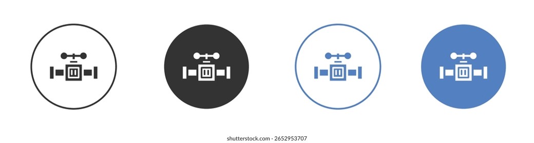 Diseños gráficos de logotipo de icono de válvula