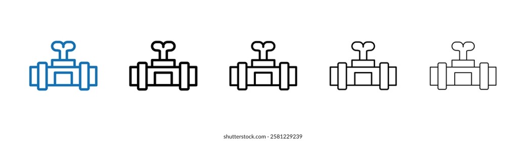 Valve icon Outline vector logo for web ui