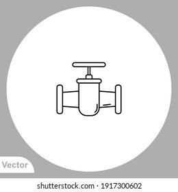 Valve icon sign vector. Symbol, logo illustration for web and mobile.