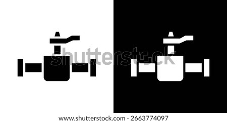 Valve icon symbol collection. Flat vector stock illustration.