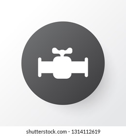 Valve icon symbol. Premium quality isolated stopcock element in trendy style.