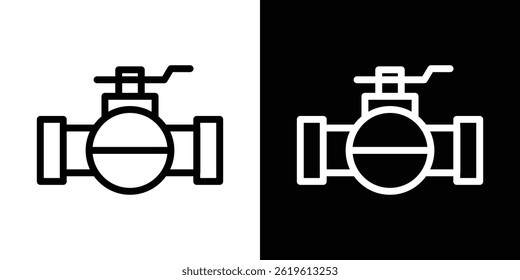 Símbolo de Vector de icono de válvula en estilo plano de moda