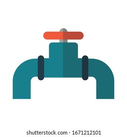 valve key on white background vector illustration design