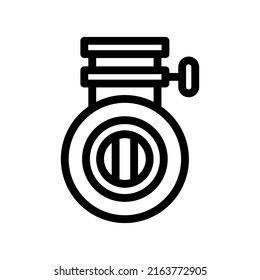 valve line icon illustration vector graphic