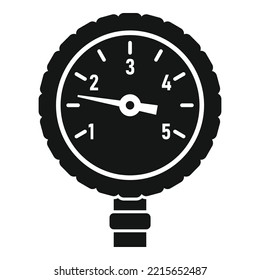 Valve manometer icon simple vector. Gas pressure. Control pump