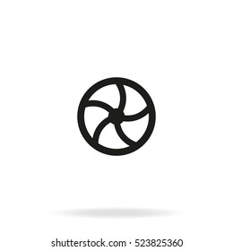 Valve pipe icon.