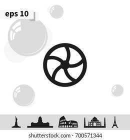 Valve pipe icon.