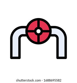 valve vector flat color icon 