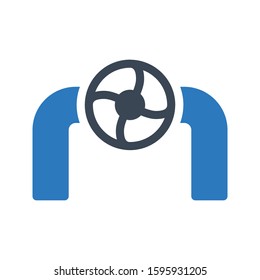 valve vector glyph color icon 