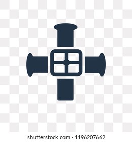 Valve vector icon isolated on transparent background, Valve transparency concept can be used web and mobile