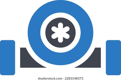 ilustración del vector de válvulas en un fondo transparente. Símbolos de calidad superior. Iconos vectoriales de glifos para diseño de conceptos y gráficos. 

