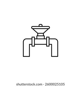 Valve vector line icon icons design