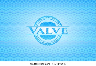 Valve water wave representation style emblem.