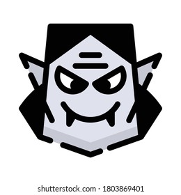 Vampir logo design on white background