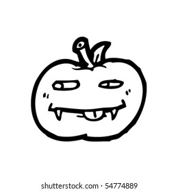 vampire apple cartoon